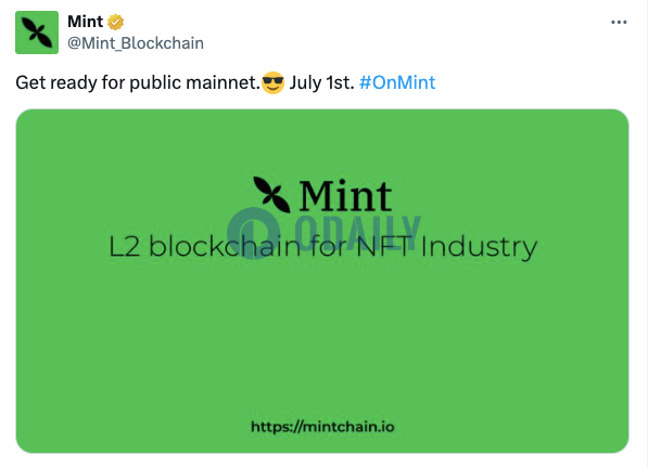 Mint将于7月1日上线公共主网