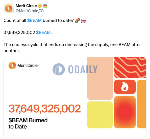 Merit Circle：迄今已累计销毁超376亿枚BEAM